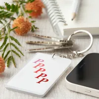 Keychain (acrylic) - Stepped  Letters Name in Red