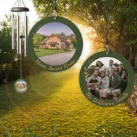 Custom Family New House Photo Home Sweet Home Wind Chime