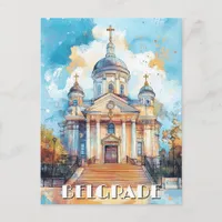 Belgrade Serbia Travel Postcard