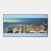 Awesome Seattle Panorama Night Desk Mat