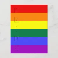 LGBT Pride Rainbow Flag Postcard