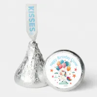 Funny Flying Unicorn Rainbow Colors 1st Birthday  Hershey&#174;'s Kisses&#174;