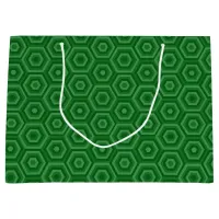 Green Nested Hexagons Large Gift Bag
