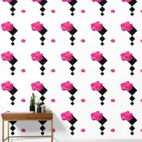 Felt Pen Rose modern Wallpaper