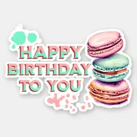 Happy Birthday To You | Macaron Sticker