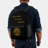 Buddha Beneath Sacred Tree Printed Backpack