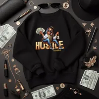 Fierce Black Girl Boss Hustler Money Bling Vibes Sweatshirt