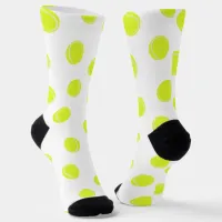 ... Ball Patterned White Socks