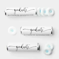 Elegant Graduation Script Typography Breath Savers® Mints