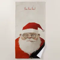 Tired Santa Beach Towel