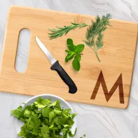 Simple Modern Monogrammed Stylish Initial Custom Cutting Board