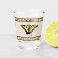 Southwestern Yellow Swallowtail Butterfly Shot Glass