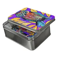 Colorful Whimsical Mosaic Owl Art Jigsaw Puzzle