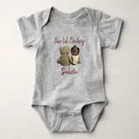 Our Little Cowboy Personalized Baby Boy Baby Bodysuit