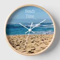 Beach Art Clock