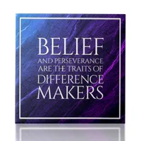 Belief & Perseverance Traits of Difference Makers Ceramic Tile