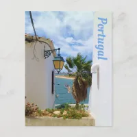 Greetings From Portugal Coastal Village Postcard