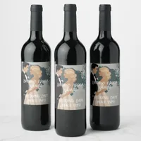 Elegant and Timeless Wedding Invitation Design Wine Label