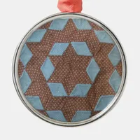 Quilt Pattern - Castle Metal Ornament