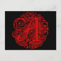 Monarchia Red "A" Postcard