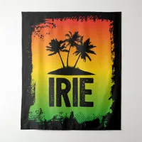 IRIE Jamaican Rastafarian Greeting Sunset Print Tapestry