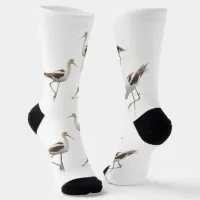 Stunning American Avocets Birds on the Beach Socks