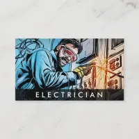 *~* QR Electrician AP75 Photo Professional Business Card