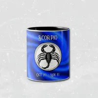 Zodiac Blue Galaxy Scorpio Mug