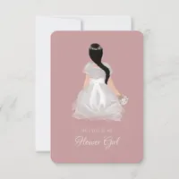 Niece Flower Girl Junior Bridesmaid Proposal Card