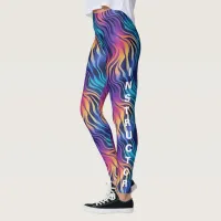 Groovy Multicolor Boho style   Leggings