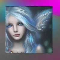 Ethereal Mystical Fairy Girl Poster