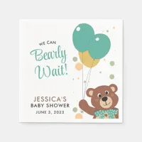 Baby Shower We Can Bearly Wait Gender Neutral Napkins