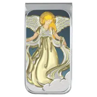 Heavenly Guardian Silver Finish Money Clip