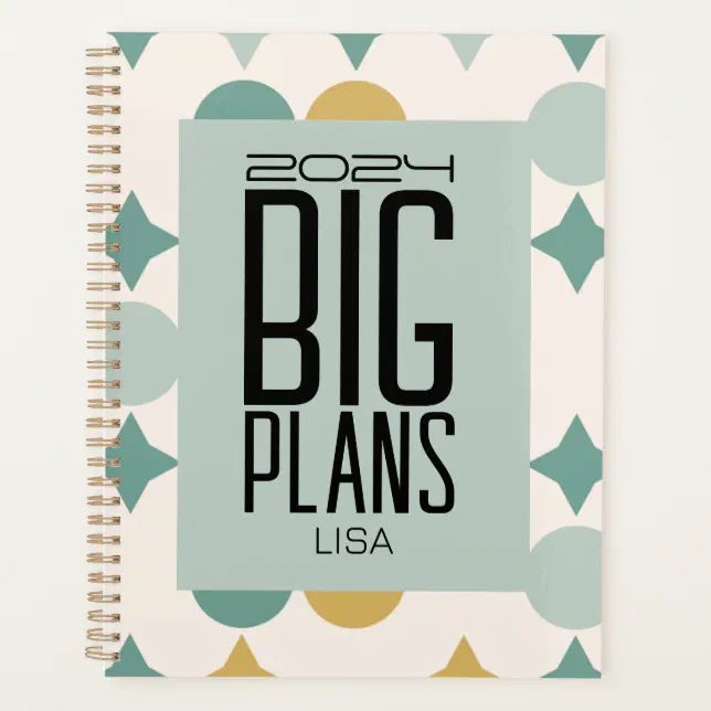 Modern Geometric Mid Century⁠ big plans Pattern Planner