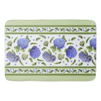 Blue Hydrangeas Bathroom Mat