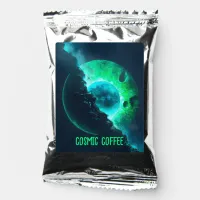 Emerald Lunar Core Cracking Open DALL-E AI Art Coffee Drink Mix