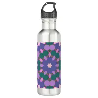 Vintage multicolor pattern stainless steel water bottle