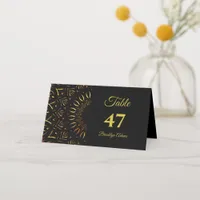 Traditional mandala classic elegant luxury wedding place card