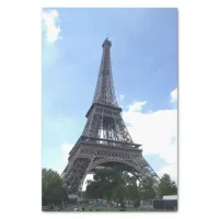 Eiffel Tower in Paris Blue Sky Photo Tissue Paper