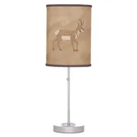 Southwest Pronghorn Petroglyph Table Lamp