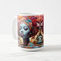 Dreams of Heritage: A Vibrant Future African  Coffee Mug