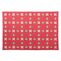 Christmas Holiday Charm Pattern 02 -  Cloth Placemat