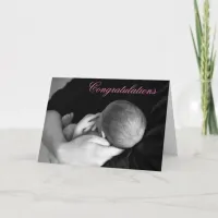 Congratulations on your Baby Girl Card