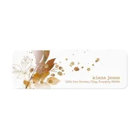 Golden Autumn Splash Wedding ID655 Label