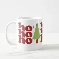 Ho Ho Ho Retro Groovy Christmas Holidays Coffee Mug