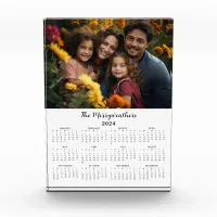 Modern 2024 Family Name Photo Calendar