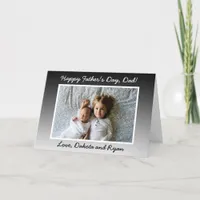 Happy Father's Day Dad Personalized Photo Card