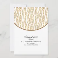 Elegant University Master's Grad Graduation Party Invitation