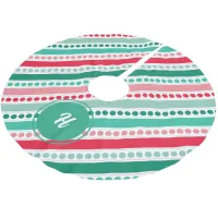 Christmas Dots & Stripes Brushed Polyester Tree Skirt