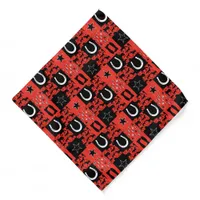 Equestrian Jockeys and Horse Lovers Patterned Bandana